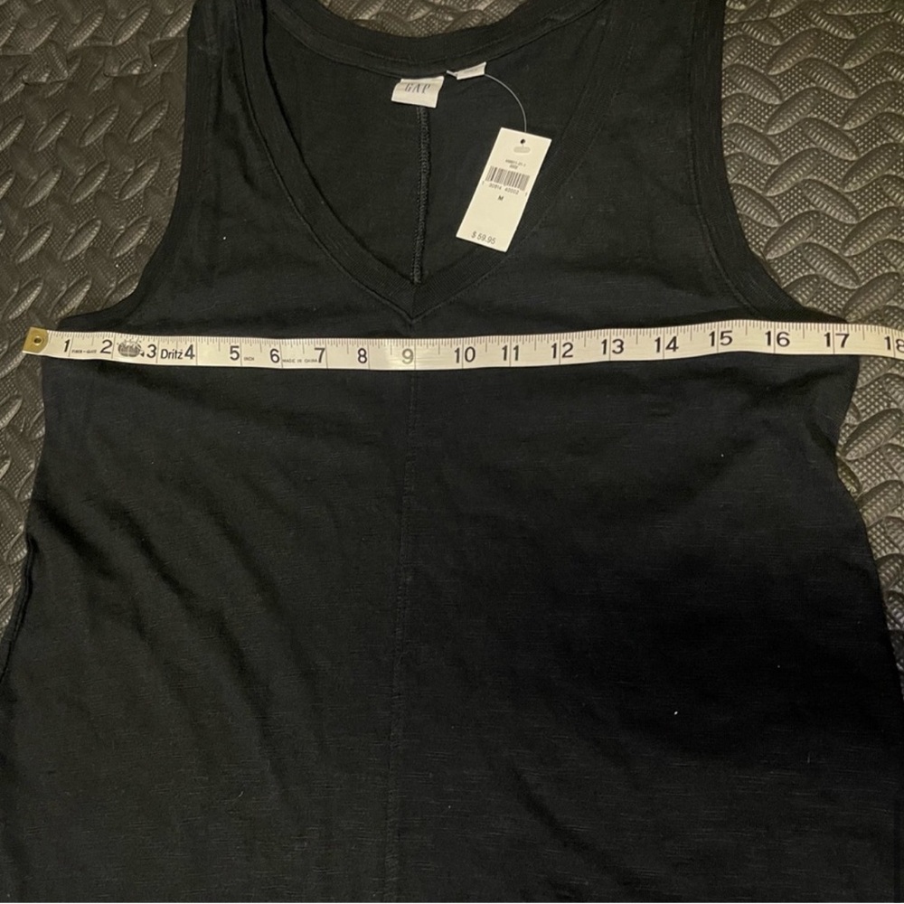 GAP MIDI DRESS SLEEVELESS SIZE Medium Black NEW Cotton Blend - Picture 7 of 12